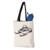 11L Canvas Tote with Contrast-Color Handles Vignette