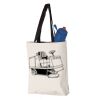 11L Canvas Tote with Contrast-Color Handles Vignette