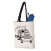 11L Canvas Tote with Contrast-Color Handles Vignette