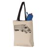 11L Canvas Tote with Contrast-Color Handles Vignette