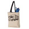 11L Canvas Tote with Contrast-Color Handles Vignette