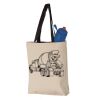 11L Canvas Tote with Contrast-Color Handles Vignette