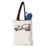 11L Canvas Tote with Contrast-Color Handles Vignette