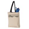11L Canvas Tote with Contrast-Color Handles Vignette