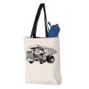 11L Canvas Tote with Contrast-Color Handles Vignette