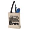 11L Canvas Tote with Contrast-Color Handles Vignette