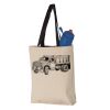 11L Canvas Tote with Contrast-Color Handles Vignette