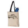 11L Canvas Tote with Contrast-Color Handles Vignette