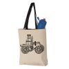 11L Canvas Tote with Contrast-Color Handles Vignette