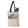 11L Canvas Tote with Contrast-Color Handles Vignette
