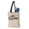 11L Canvas Tote with Contrast-Color Handles Vignette
