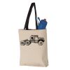 11L Canvas Tote with Contrast-Color Handles Vignette