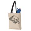 11L Canvas Tote with Contrast-Color Handles Vignette