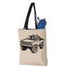 11L Canvas Tote with Contrast-Color Handles Vignette