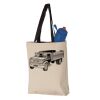 11L Canvas Tote with Contrast-Color Handles Vignette