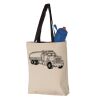 11L Canvas Tote with Contrast-Color Handles Vignette