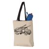 11L Canvas Tote with Contrast-Color Handles Vignette