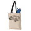11L Canvas Tote with Contrast-Color Handles Vignette