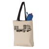11L Canvas Tote with Contrast-Color Handles Vignette