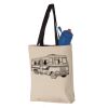 11L Canvas Tote with Contrast-Color Handles Vignette