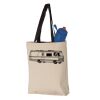 11L Canvas Tote with Contrast-Color Handles Vignette