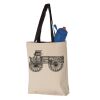 11L Canvas Tote with Contrast-Color Handles Vignette