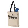11L Canvas Tote with Contrast-Color Handles Vignette
