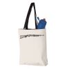 11L Canvas Tote with Contrast-Color Handles Vignette