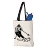 11L Canvas Tote with Contrast-Color Handles Vignette