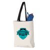 11L Canvas Tote with Contrast-Color Handles Vignette