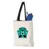 11L Canvas Tote with Contrast-Color Handles Vignette
