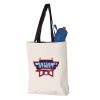11L Canvas Tote with Contrast-Color Handles Vignette