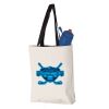 11L Canvas Tote with Contrast-Color Handles Vignette