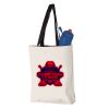 11L Canvas Tote with Contrast-Color Handles Vignette