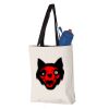 11L Canvas Tote with Contrast-Color Handles Vignette