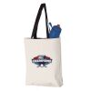 11L Canvas Tote with Contrast-Color Handles Vignette