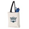 11L Canvas Tote with Contrast-Color Handles Vignette