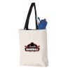 11L Canvas Tote with Contrast-Color Handles Vignette