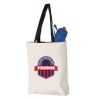 11L Canvas Tote with Contrast-Color Handles Vignette