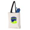 11L Canvas Tote with Contrast-Color Handles Vignette