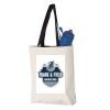 11L Canvas Tote with Contrast-Color Handles Vignette