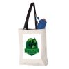 11L Canvas Tote with Contrast-Color Handles Vignette