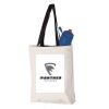 11L Canvas Tote with Contrast-Color Handles Vignette