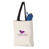 11L Canvas Tote with Contrast-Color Handles Vignette
