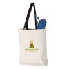 11L Canvas Tote with Contrast-Color Handles Vignette