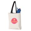 11L Canvas Tote with Contrast-Color Handles Vignette