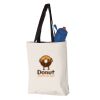 11L Canvas Tote with Contrast-Color Handles Vignette