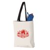 11L Canvas Tote with Contrast-Color Handles Vignette