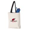 11L Canvas Tote with Contrast-Color Handles Vignette