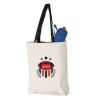 11L Canvas Tote with Contrast-Color Handles Vignette